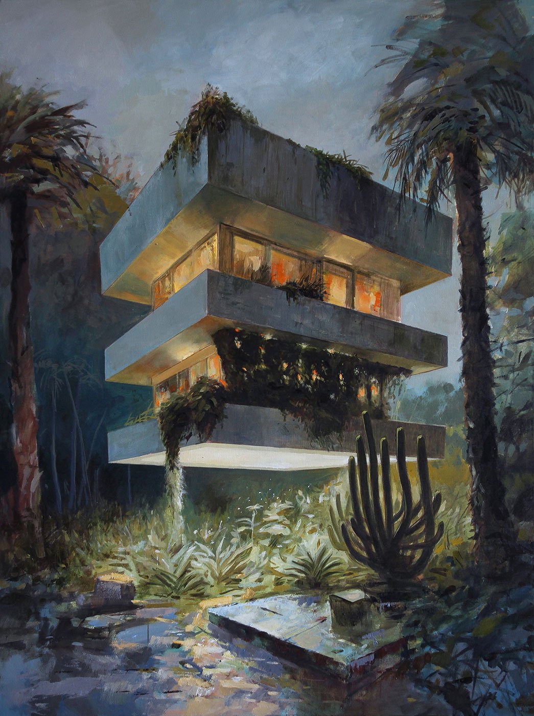 Djochkoun Sami — BY Residence, 2023, Oil on canvas, 130 x 97 cm