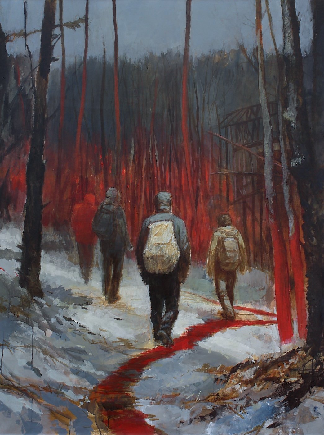 Djochkoun Sami — Nueva Germania, 2023, Acrylic on canvas, 130x97 cm