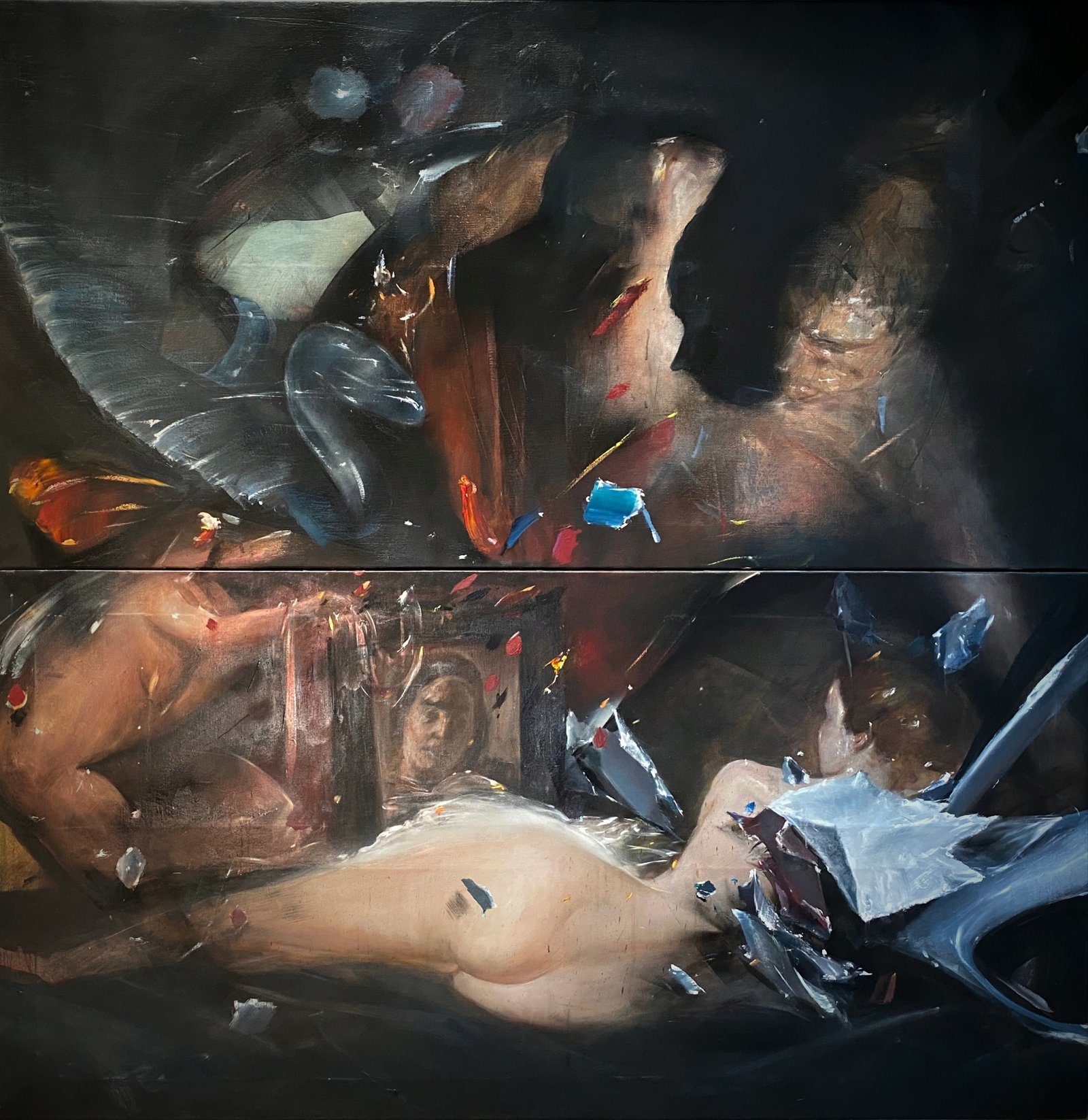 Şevket Sönmez — Untitled, 2024, Oil on canvas, 180 x 190 cm