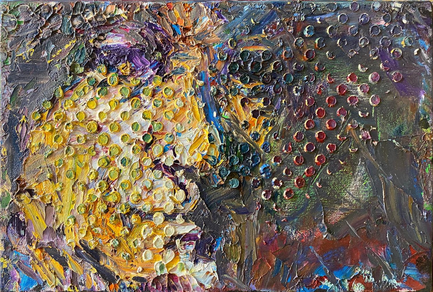 Burhan Kum, Remembrandt, 2025, Oil on canvas, 25 x 40 cm.